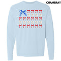Ribbon Filled Flag Long Sleeve Comfort Colors T-Shirt 'NLB' Hoodie, Sweatshirt | ZylaModa.com