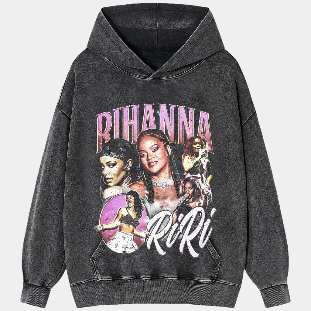 Rihanna 'RiRi' Tee Hoodie, Sweatshirt | ZylaModa.com (Image 2)
