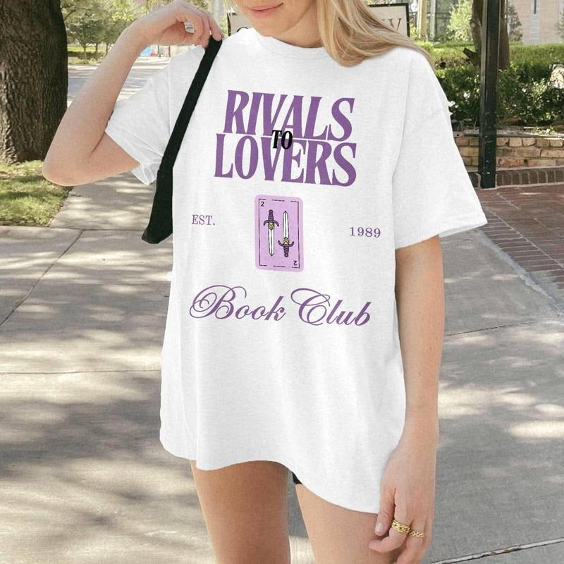 Rivals Enemies to Lovers Book Lover Shirt, Book Lover Gift For Women, Booktok Reading, Bookish Gifts, Bookworm Reader...