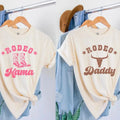 Rodeo Mama Shirt, Western Mama Sweatshirt, Rodeo Shirts for Women, Pink Rodeo Shirt, Rodeo Daddy Tee, Matching Birthday...