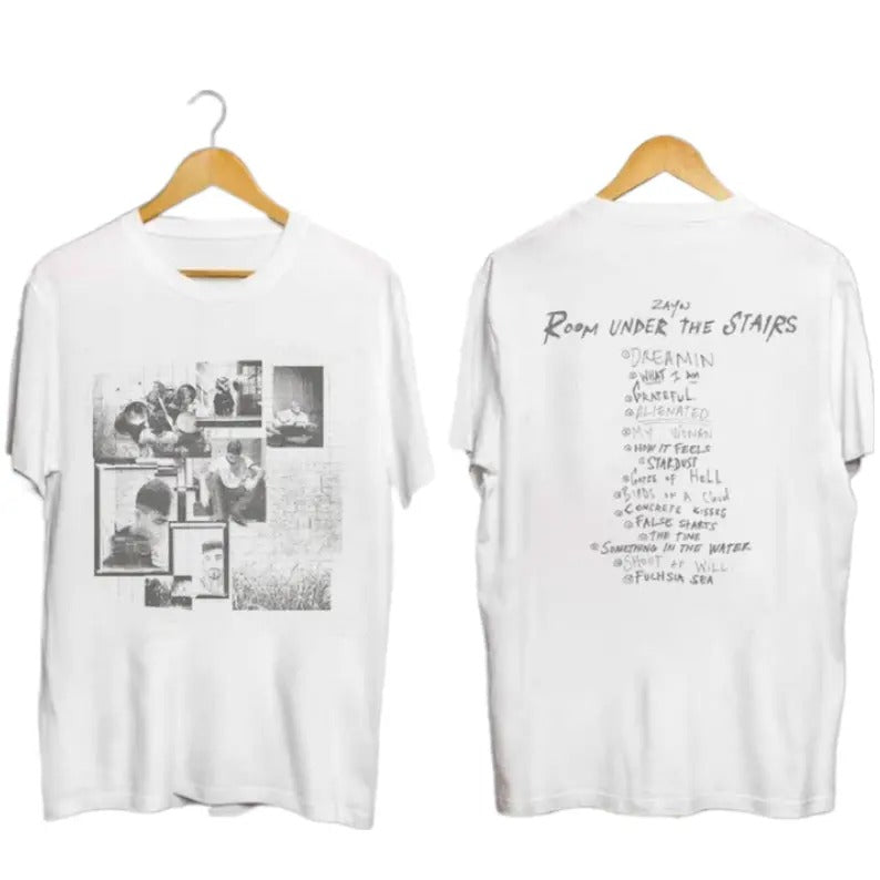 Room Under The Stairs Tracklist T-shirt, Zayn Fan Gifts, Zayn Concert Tour Shirt double-sided Hoodie, Sweatshirt