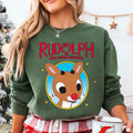 Rudolph The Red Nosed Reindeer Sweatshirt, Rudolph Xmas Shirt, 90s Christmas Movies Sweatshirt, Vintage Christmas Movie...