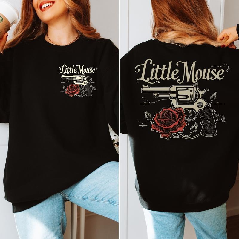 Run Little Mouse Dark Romance Sweatshirt, Smutty Cat and Mouse Hoodie for Bookstagram, Haunting Adeline Shirt, HD Carlton...