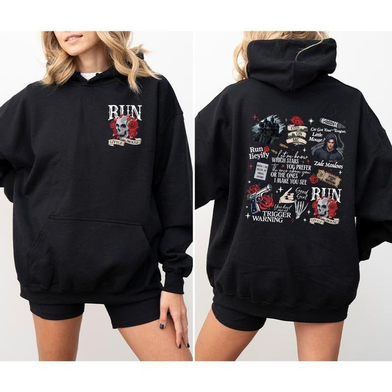 Run Little Mouse Sweatshirt, Haunting Adeline Hoodie, Cat And Mouse, Dark Romance Shirt, Smut Reader Book Lover Gifts...