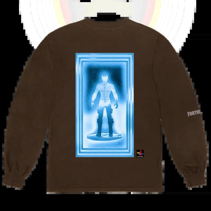 Travis Scott T-3500 Beam L/S Tee Bleached Black Hoodie, Sweatshirt | ZylaModa.com