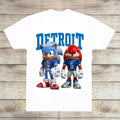S0n1c AndKnuckles Detr0i Football Fan T-shirt, Gift For Him Her Cotton Fabric Unisex Hoodie, Sweatshirt | ZylaModa.com