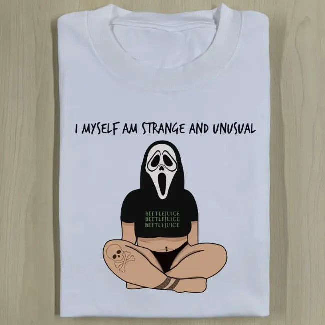 SAD GHOSTFACE SHIRT, Funny Halloween Shirt, Unisex T-Shirt, Gift For Men Women Hoodie, Sweatshirt | ZylaModa.com