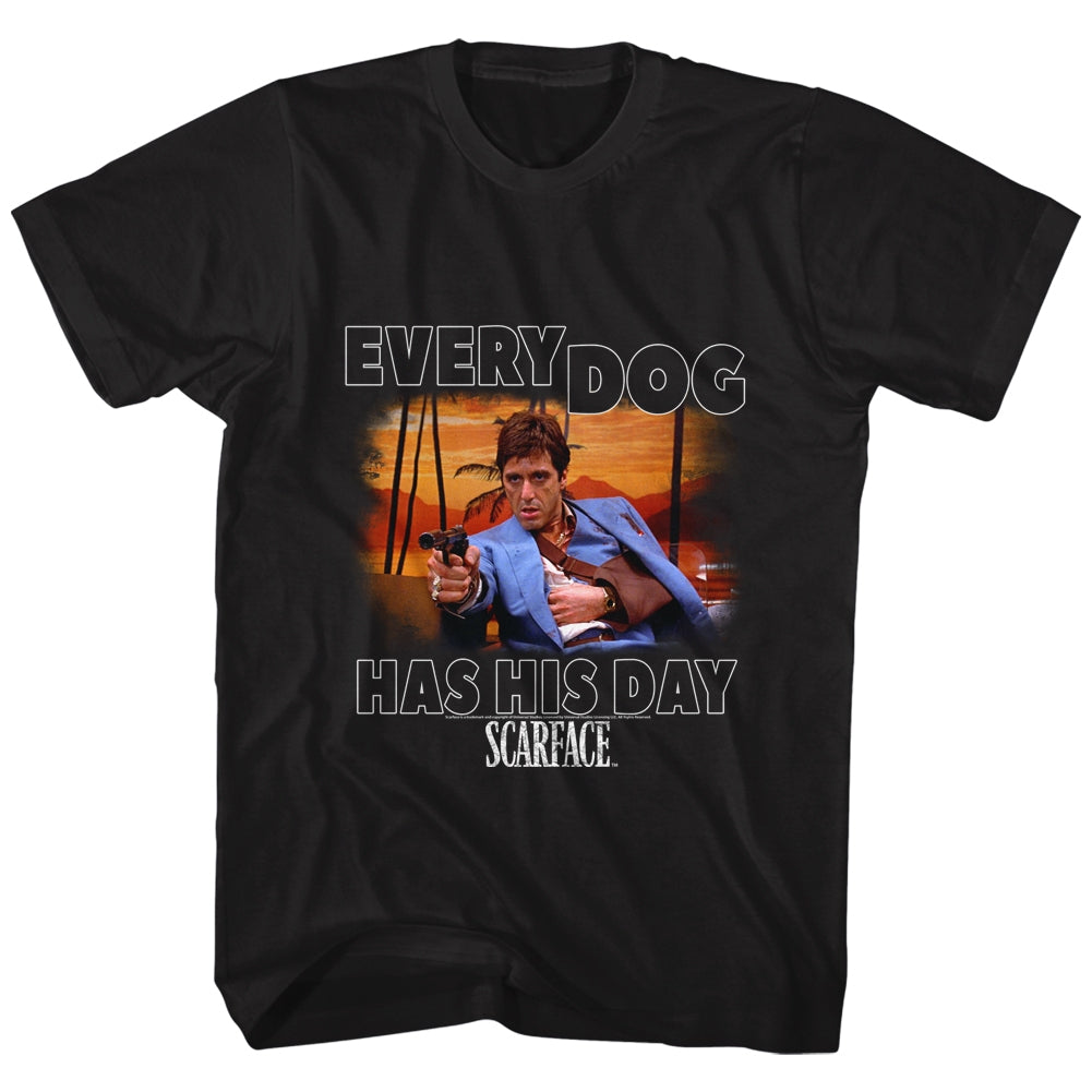 Scarface Mens S/S T-Shirt - Every Dog - Solid Black Hoodie, Sweatshirt | ZylaModa.com
