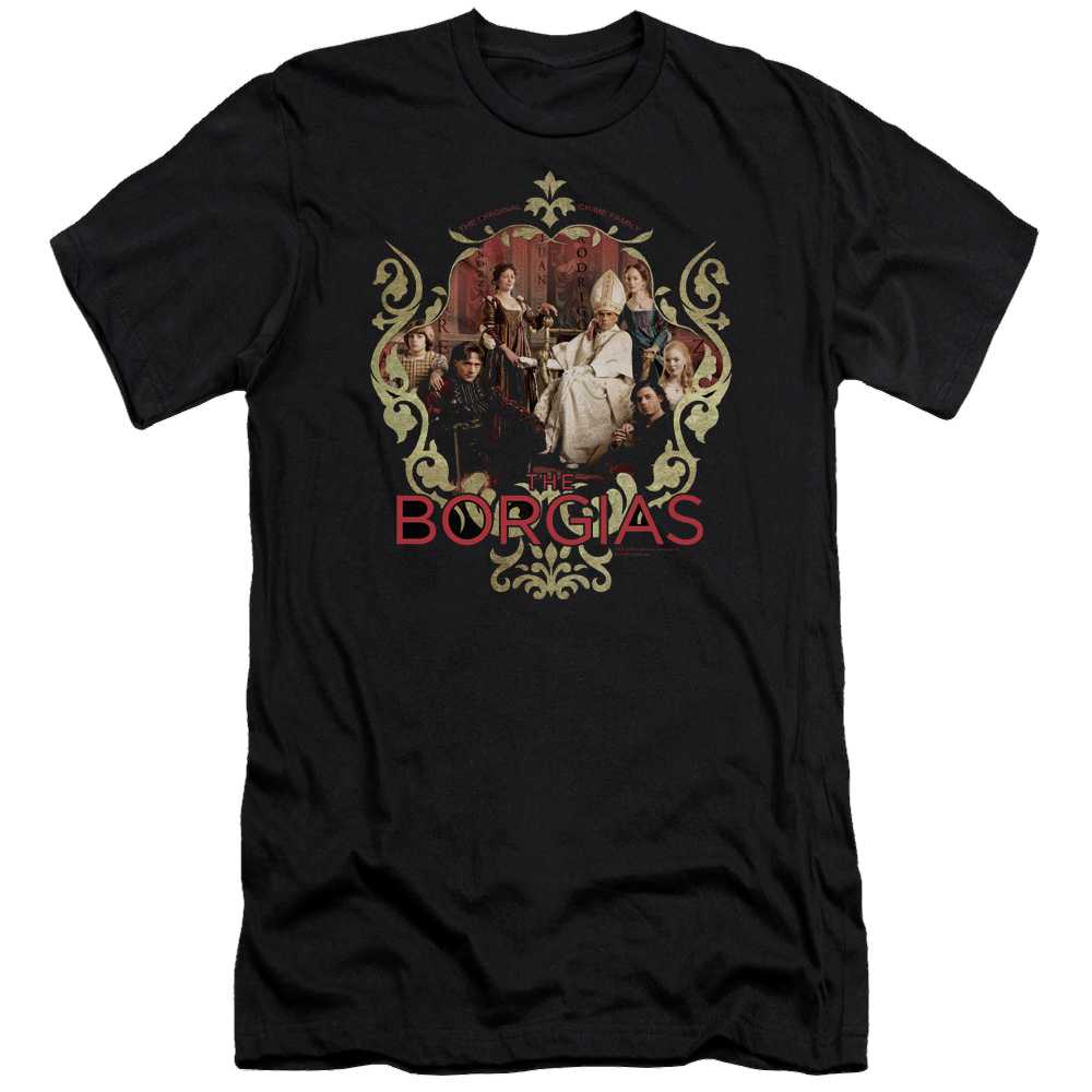 Borgias Family Portrait Premium Adult Slim Fit T-Shirt Hoodie, Sweatshirt | ZylaModa.com