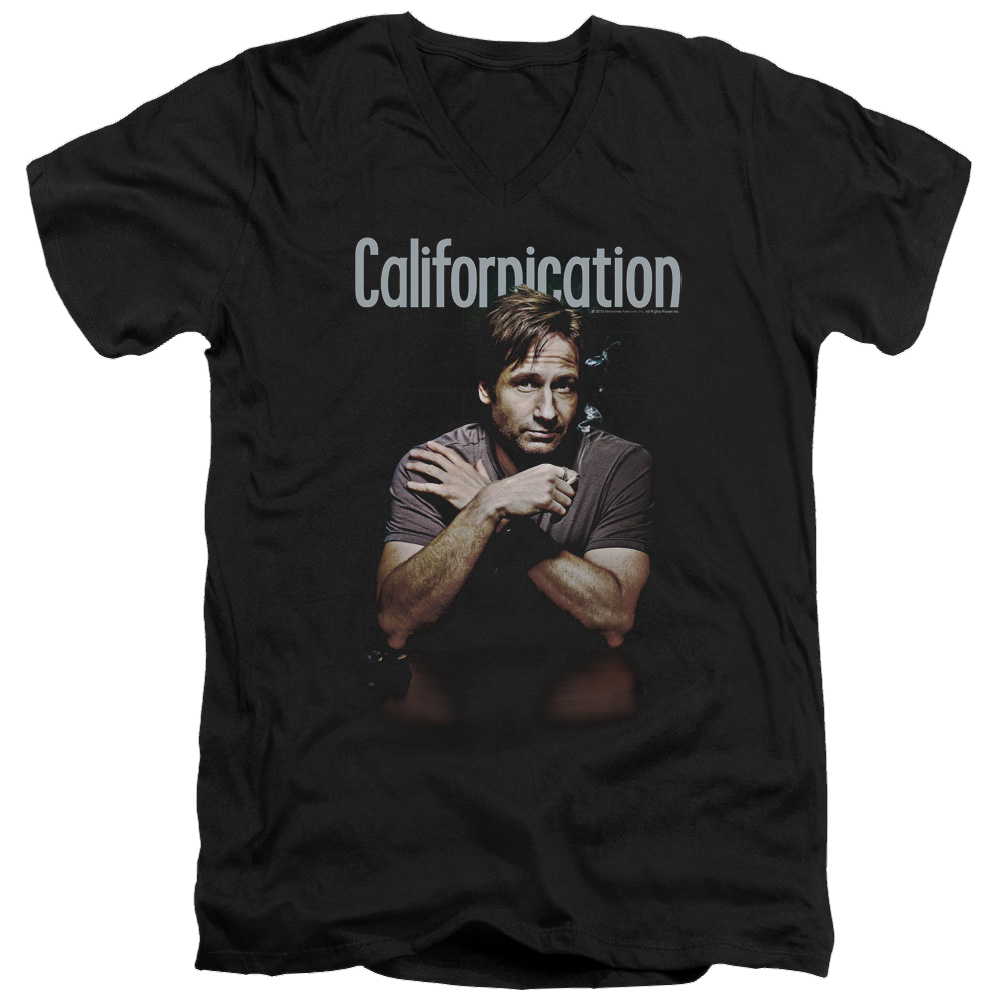 Californication Smoking - Men's V-Neck T-Shirt Hoodie, Sweatshirt | ZylaModa.com