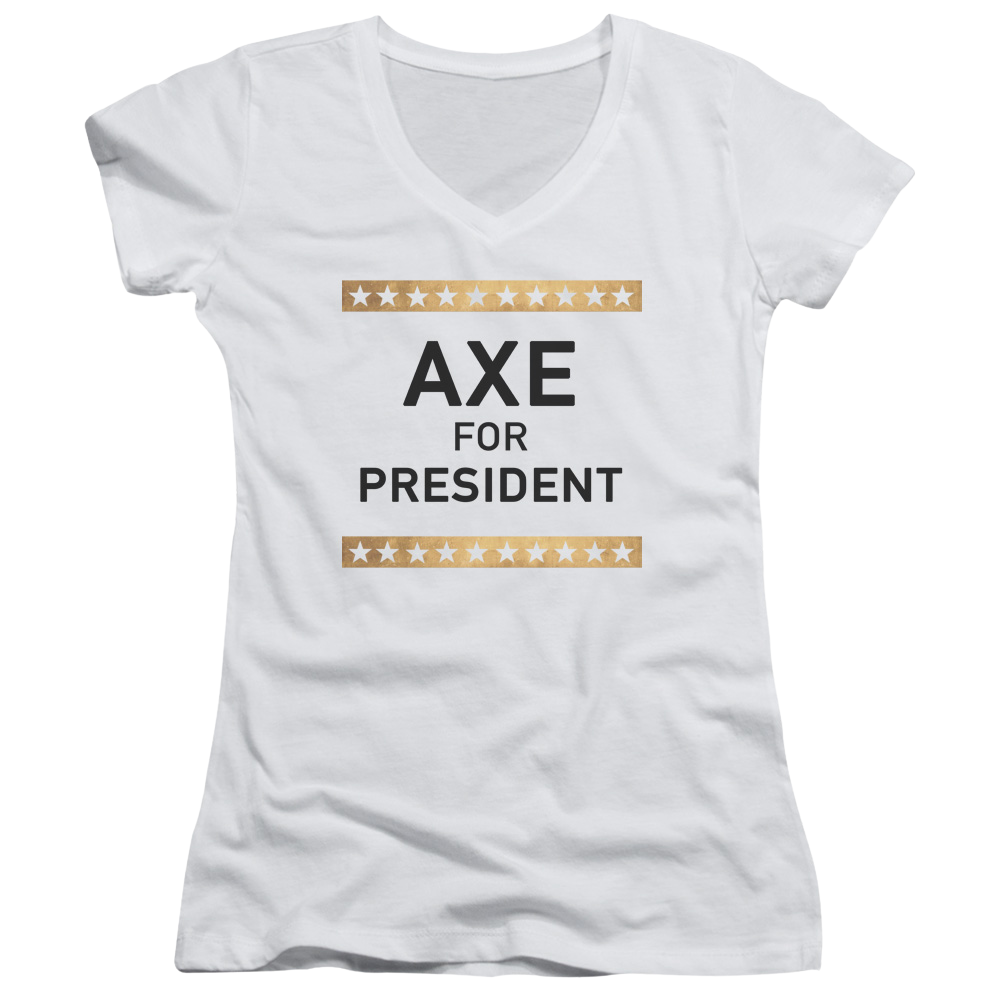 Billions Axe For President - Juniors V-Neck T-Shirt Hoodie, Sweatshirt | ZylaModa.com