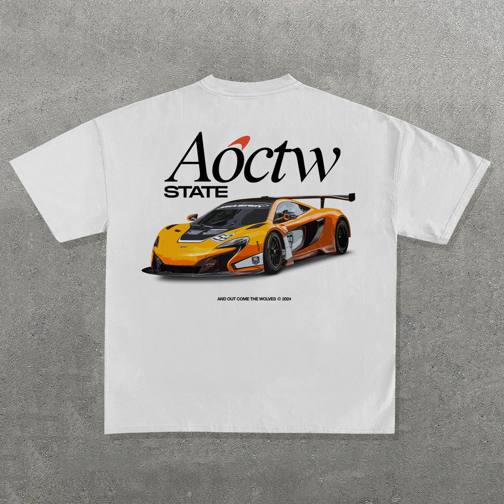 'SUPER CAR' HEAVYWEIGHT WHITE T-SHIRT Hoodie, Sweatshirt | ZylaModa.com (Image 1)