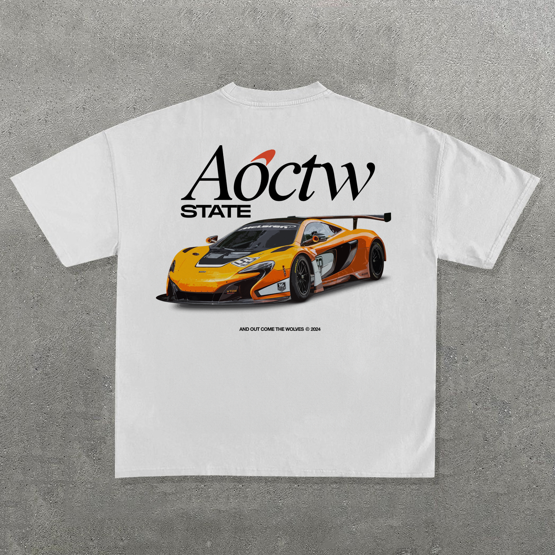 'SUPER CAR' HEAVYWEIGHT WHITE T-SHIRT Hoodie, Sweatshirt | ZylaModa.com (Image 1)