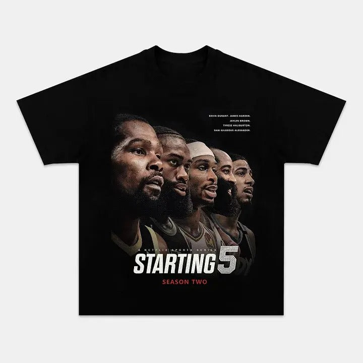 STARTING 5 TEE - VINTAGE TEE - SPORT TEE - GRAPHIC MEN'S T-SHIRT SWEATSHIRT HOODIE - GIFT FOR FAN | ZylaModa.com
