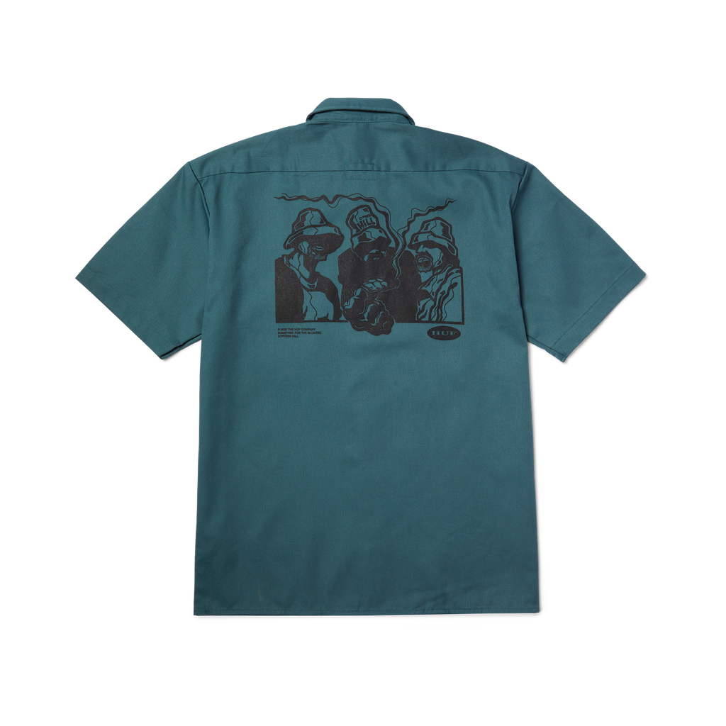 HUF x Cypress Hill Stoned Work Shirt Hoodie, Sweatshirt | ZylaModa.com (Image 2)