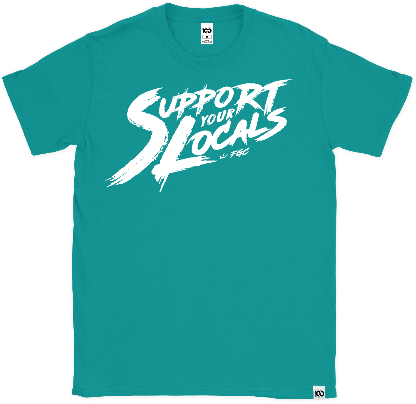 ten/o - 'Support Your Locals Logo' T-Shirt - Jade Hoodie, Sweatshirt | ZylaModa.com