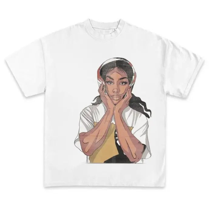 SZA Face Vibrant Graphic T-Shirt Hoodie, Sweatshirt | ZylaModa.com