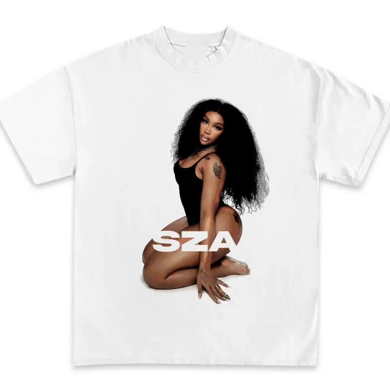 SZA Graphic Cotton T-Shirt, Casual Print Tee for Men - Classic Hoodie, Sweatshirt | ZylaModa.com