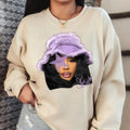 SZAAA Purple Star Big Face Sweatshirt - Celebrate the R&B Icon with this Exclusive Fashion Statement T-Shirts, Hoodie