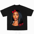 SZAAA Red Kitty Cute Graphic Big Face Shirt Hoodie, Sweatshirt | ZylaModa.com