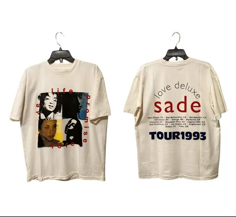 Sade Love Tour 1993 Shirt, Vtg 90s Sade Album Concert shirt Hoodie, Sweatshirt | ZylaModa.com