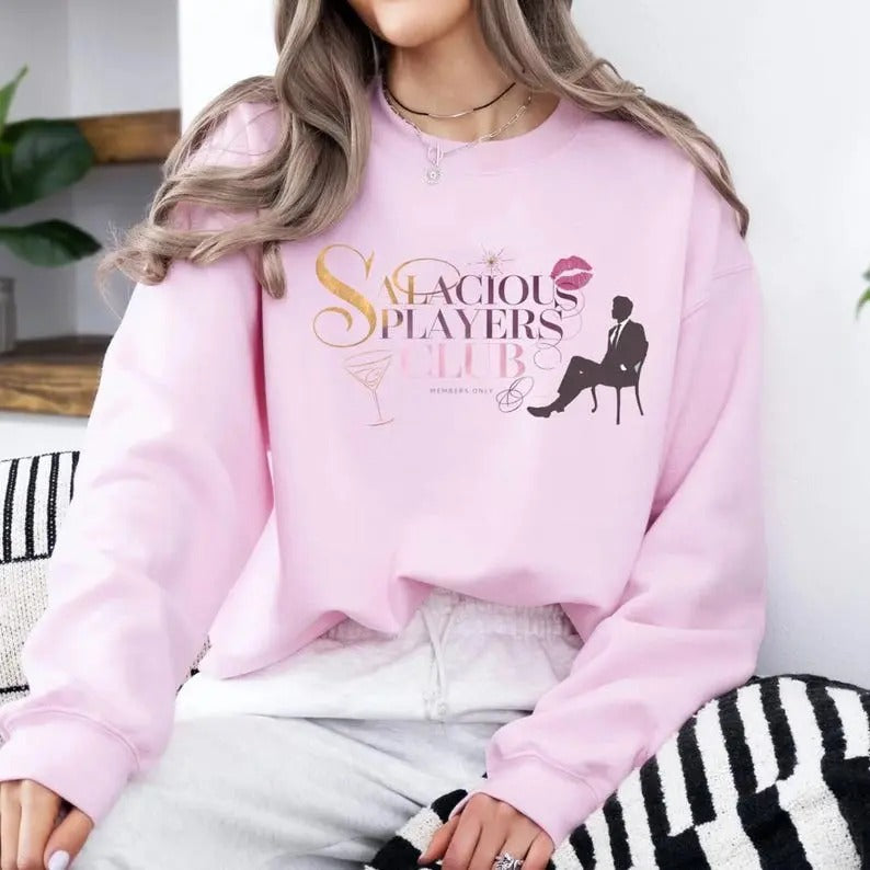 Salacious Players Club Sweatshirt | dark romance, Bookish Merch, Morally Grey Book Club, Gift for BookTok lovers,...