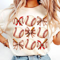[Sale To 45% Off] Retro Baseball T-Shirt, Baseball Mama T-Shirt, Coquette Bow Baseball T-Shirt, Game Day Shirt , Gift for...