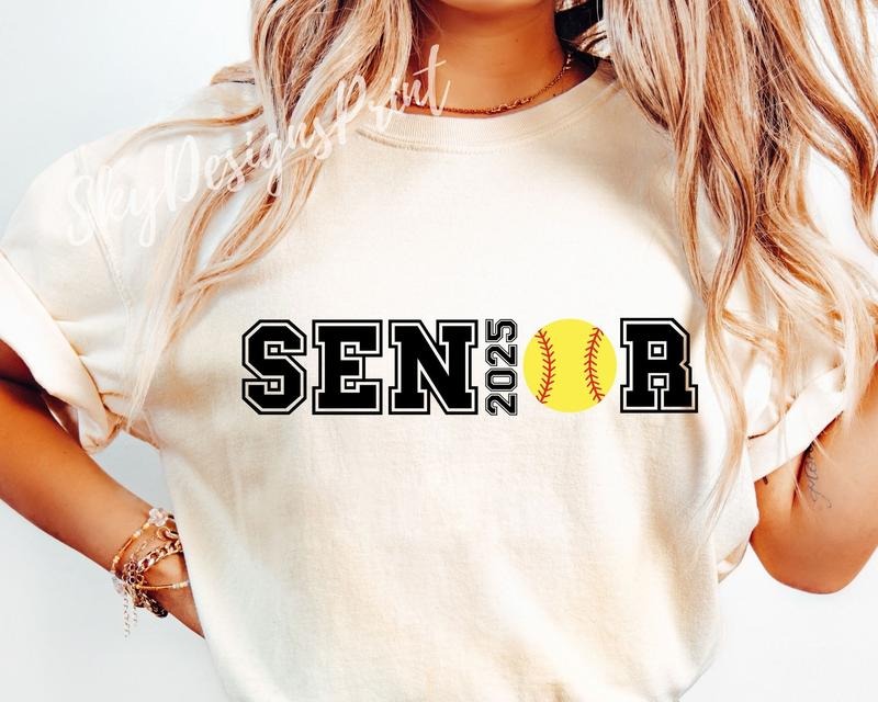 [Sale To 45% Off] Softball Senior 2025 T-Shirt, Senior Softball T-Shirt, Senior 2025 TShirt, Senior Softball Shirt, Class...