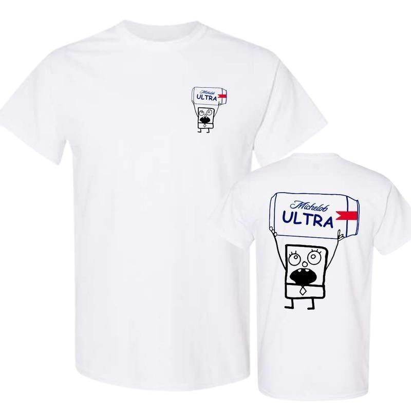 [Sale off up to 50%] Michelob Ultra Beer Doodlebob T-shirt , Doodlebob Shirt, Michelob Ultra Beer Shirt, Double Sided...