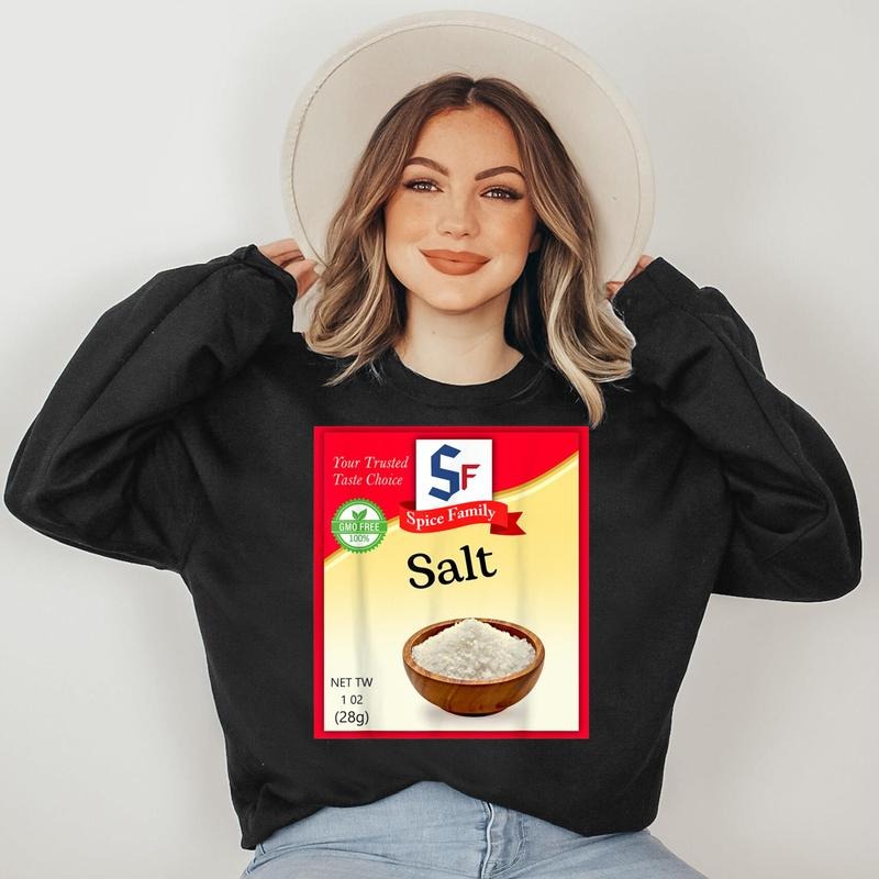 Salt Condiment Costume Holiday Spice Costumes Sweatshirt T-Shirts, Hoodie | ZylaModa.com