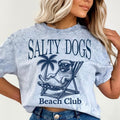 Salty Dogs Beach Club Pug Shirt ~ Unisex Apparel Relaxed Fit Printed In The USA Clothing Womenswear Casual Comfort Cotton...