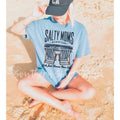 Salty Moms Beach Club T shirt  | Blue Jean comfort colors t shirt | Summer Beach T shirt Hoodie, Sweatshirt | ZylaModa.com