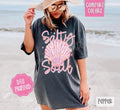 Salty Soul Comfort Colors Tshirt, Cute Summer Tee, Girly Beach Shirt Hoodie, Sweatshirt | ZylaModa.com