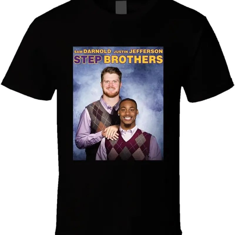 Sam Darnold Justin Jefferson Step Brothers Parody T Shirt Hoodie, Sweatshirt | ZylaModa.com