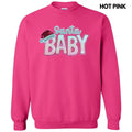 Santa Baby Pink Sequin Patch Sweatshirt T-Shirts, Hoodie | ZylaModa.com