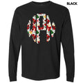 Santa Bow Theme Monogram Long Sleeve Comfort Colors T-Shirt 'NLB' Hoodie, Sweatshirt | ZylaModa.com
