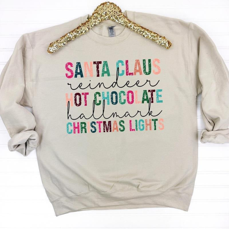 Santa Claus Favorites Sweatshirt T-Shirts, Hoodie | ZylaModa.com