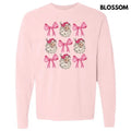 Santa Face Coquette Collage Long Sleeve Comfort Colors T-Shirt 'NLB' Hoodie, Sweatshirt | ZylaModa.com