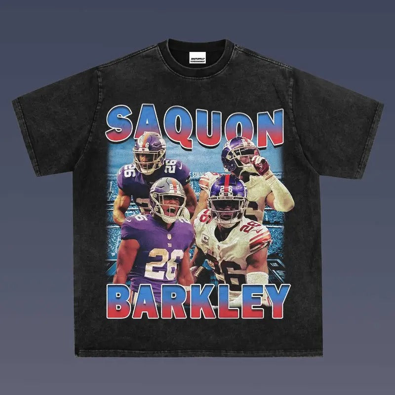 Saquon Barkley 1.1 VINTAGE TEE | AMERICAN FOOTBALL | GIFT FOR FAN Hoodie, Sweatshirt | ZylaModa.com