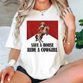Save A Horse Ride A Cowgirl Shirt Lesbian Shirt Subtle Lesbian Lgbt Pride Month Western Rodeo Tee Ally Shirt Lesbian...