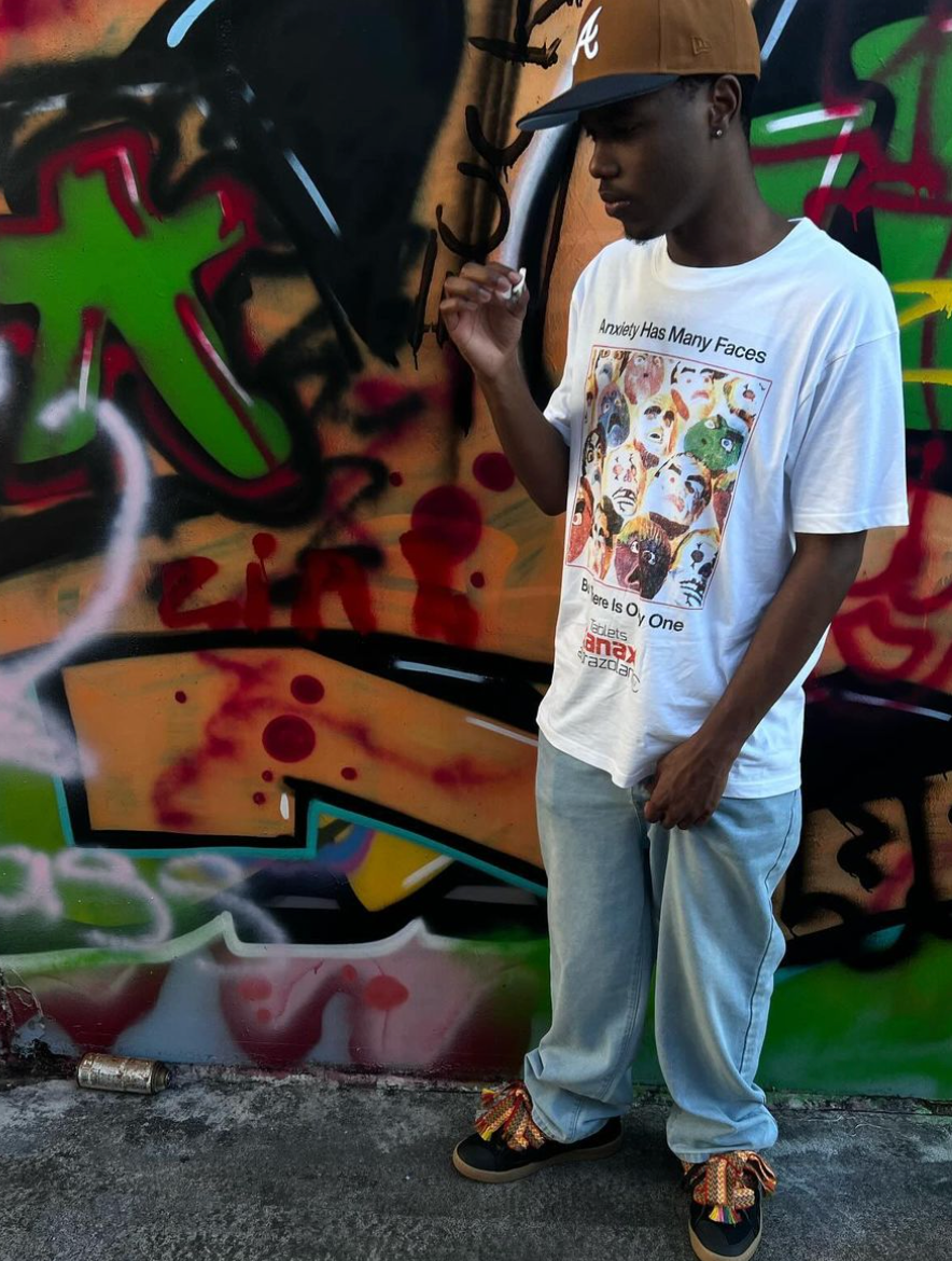 ANXIETY HAS MANY FACES WHITE HEAVY WEIGHT T-SHIRT Hoodie, Sweatshirt | ZylaModa.com (Image 2)
