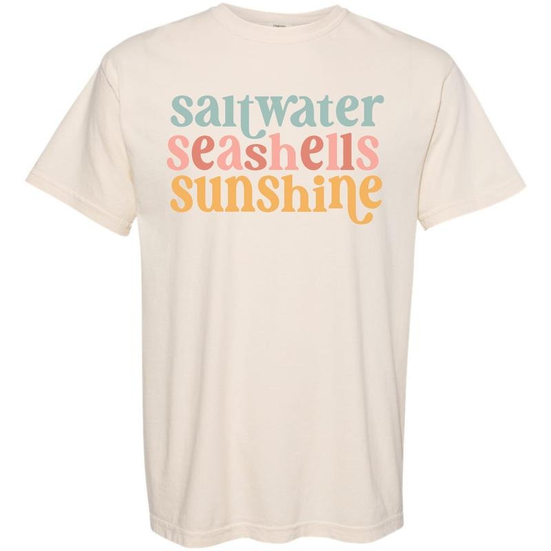 Seashells & Sunshine Comfort Colors T-Shirt 'NLB' Hoodie, Sweatshirt | ZylaModa.com