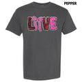 Sequin Love Bow Patch Comfort Colors T-Shirt Hoodie, Sweatshirt | ZylaModa.com