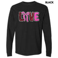 Sequin Love Bow Patch Long Sleeve Comfort Colors T-Shirt Hoodie, Sweatshirt | ZylaModa.com