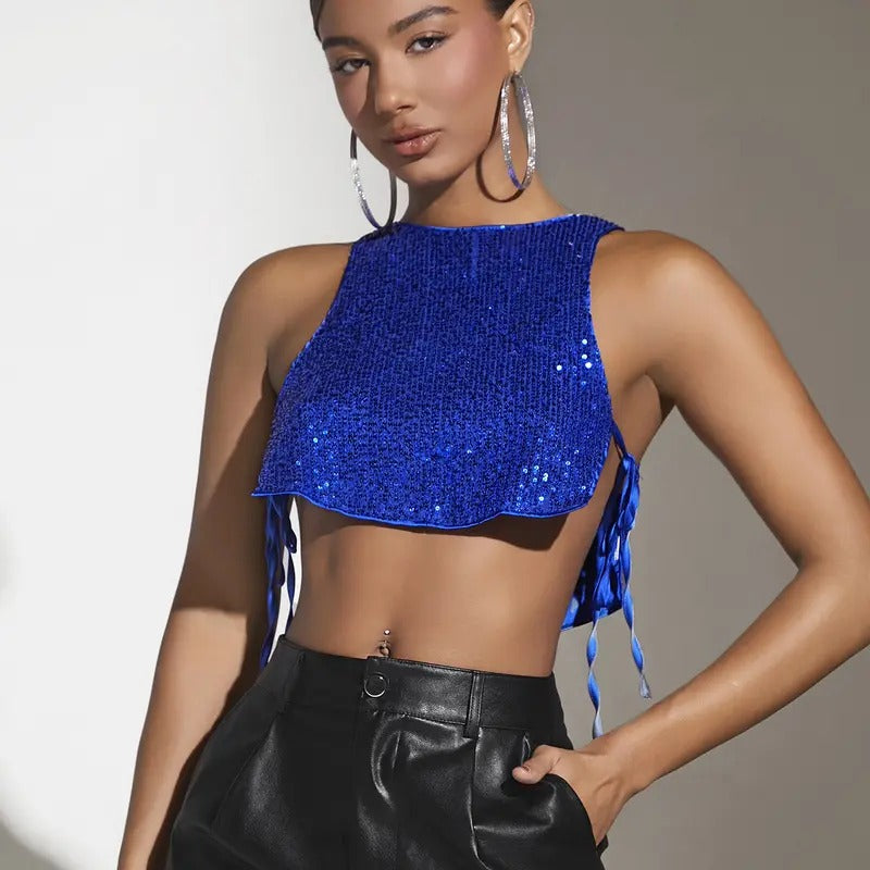 Sequins Party Club Tube Tops Strapless Slit TopY2K T-Shirts, Hoodie, Sweatshirt | ZylaModa.com