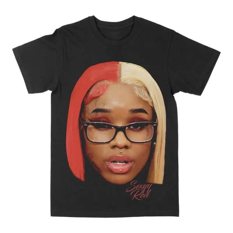 Sexyy Red "Big Face" Graphic Tee Hoodie, Sweatshirt | ZylaModa.com