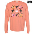 Shades Of Pink Pumpkin Collage Long Sleeve Comfort Colors T-Shirt 'NLB' Hoodie, Sweatshirt | ZylaModa.com