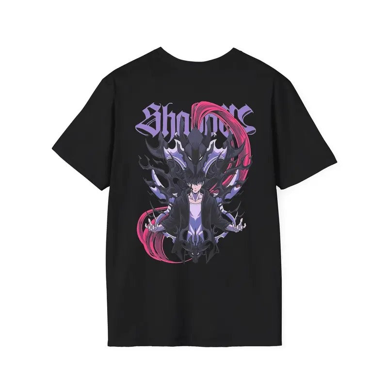 Shadow Monarch T-shirt Anime Unisex T-shirt Sung Jinwoo Hoodie, Sweatshirt | ZylaModa.com
