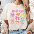 She is Mom Coquette Shirt, Mother's Day Shirt, Blessed Mother Tee, Cute Mom Coquette , Christian Mom Shirt Hoodie, Sweatshirt