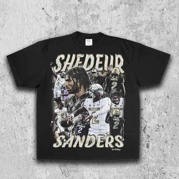 Shedeur Sanders Tee | Vintage Tee | Men's Graphic T-Shirt | Gift For Fan Hoodie, Sweatshirt | ZylaModa.com